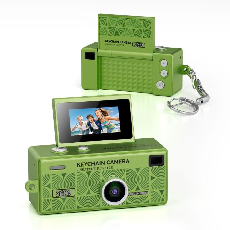 G62 Pro Schermo Flip da 0,97 pollici 1080P HD Pixel Portachiavi Retro Mini Fotocamera da Pollice