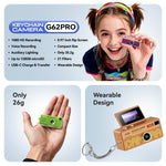 G62 Pro Schermo Flip da 0,97 pollici 1080P HD Pixel Portachiavi Retro Mini Fotocamera da Pollice