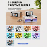 G62 Pro Schermo Flip da 0,97 pollici 1080P HD Pixel Portachiavi Retro Mini Fotocamera da Pollice