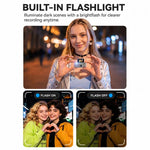 G62 Pro Schermo Flip da 0,97 pollici 1080P HD Pixel Portachiavi Retro Mini Fotocamera da Pollice