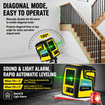 Livella laser portatile ad alta precisione ZHENBING con staffa a L, AA Batteries, Built-in Li-battery