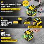 Livella laser portatile ad alta precisione ZHENBING con staffa a L, AA Batteries, Built-in Li-battery