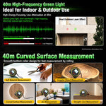 ZHENBING Strumento di misurazione laser 4 in 1: telemetro laser da 40 m e metro a nastro da 5 m
