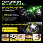 ZHENBING Strumento di misurazione laser 4 in 1: telemetro laser da 40 m e metro a nastro da 5 m