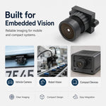 Modulo obiettivo FPV ultra grandangolare HD da 4 MP con apertura F2.0 da 1/2,9 pollici per fotografia aerea e trasmissione di immagini., F2.0 4MP HD Lens