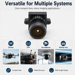 Modulo obiettivo FPV ultra grandangolare HD da 4 MP con apertura F2.0 da 1/2,9 pollici per fotografia aerea e trasmissione di immagini., F2.0 4MP HD Lens