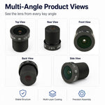 Obiettivo per telecamera di sicurezza da 3 MP (1/2,7 pollici) da 2,8 mm, videocitofono, retrovisore auto, smart home, obiettivo HD, 2.8mm 1/2.7 inch Lens