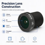 Obiettivo per telecamera di sicurezza da 3 MP (1/2,7 pollici) da 2,8 mm, videocitofono, retrovisore auto, smart home, obiettivo HD, 2.8mm 1/2.7 inch Lens