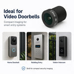 Obiettivo per telecamera di sicurezza da 3 MP (1/2,7 pollici) da 2,8 mm, videocitofono, retrovisore auto, smart home, obiettivo HD, 2.8mm 1/2.7 inch Lens