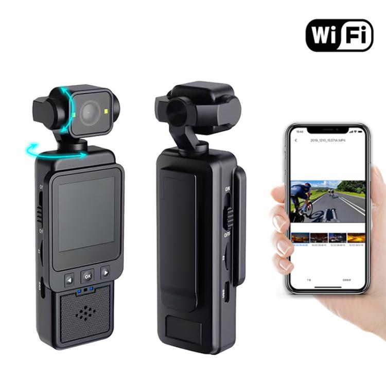 DV01 Fotocamera sportiva tascabile portatile con obiettivo girevole a 180°, WiFi+32G, WiFi+64G, WiFi+128G, Non-WiFi, Non-WiFi+32G, Non-WiFi+64G, Non-WiFi+128G