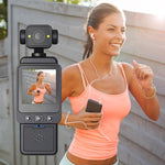 DV01 Fotocamera sportiva tascabile portatile con obiettivo girevole a 180°, WiFi+32G, WiFi+64G, WiFi+128G, Non-WiFi, Non-WiFi+32G, Non-WiFi+64G, Non-WiFi+128G