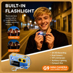 Mini fotocamera portatile portachiavi G9 4K con doppia fotocamera, schermo IPS rotante da 1,97 pollici.