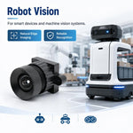 Obiettivo per telecamera robotizzata per tosaerba, sensore da 5 MP da 1/2,5 pollici, obiettivo binoculare per riconoscimento facciale, design a bassa distorsione., Robotic Mower Camera Lens
