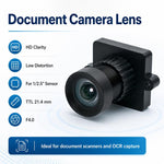 Obiettivo HD a bassa distorsione con sensore da 1/2,5 pollici per fotografia di documenti, scansione di carte d'identità e riconoscimento di ricevute., Low Distortion HD Lens