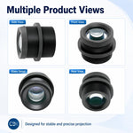 Obiettivo per proiettore pubblicitario, compatibile con pellicola da 25 mm, rapporto di proiezione 1:0,5, obiettivo ad alta definizione, alta luminosità e bassa distorsione., rojection Light Lens
