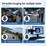 Obiettivo teleobiettivo da 20 mm, HD 5 MP, sensibile agli infrarossi per sensore da 1/2,5 pollici, per videosorveglianza., 20mm Telephoto Lens