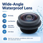 Obiettivo grandangolare da 1,8 mm, sensore da 1/2,9 pollici, visione notturna HD, obiettivo panoramico impermeabile per telecamere di visione a 360° e posteriori per autoveicoli., 1.8mm Wide Angle Lens