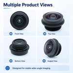 Obiettivo grandangolare da 1,8 mm, sensore da 1/2,9 pollici, visione notturna HD, obiettivo panoramico impermeabile per telecamere di visione a 360° e posteriori per autoveicoli., 1.8mm Wide Angle Lens