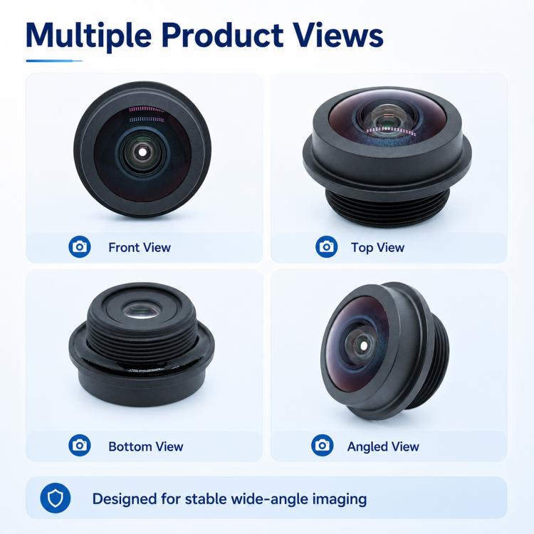 Obiettivo grandangolare da 1,8 mm, sensore da 1/2,9 pollici, visione notturna HD, obiettivo panoramico impermeabile per telecamere di visione a 360° e posteriori per autoveicoli., 1.8mm Wide Angle Lens
