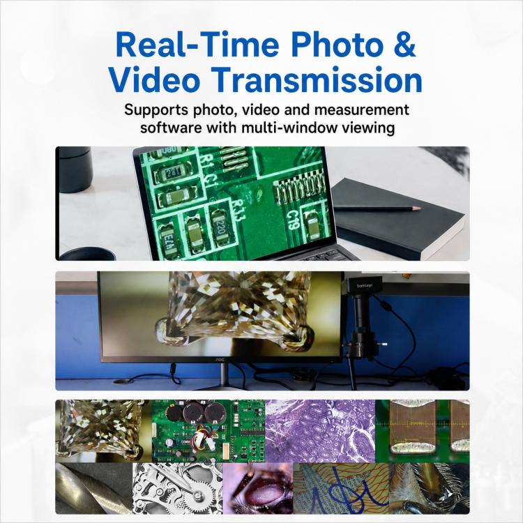 Lente d'ingrandimento per microscopio digitale Supereyes B013 da 12 MP
