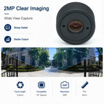 Lente cilindrica da 2,8 mm, sensore da 1/4 di pollice per videocitofoni, sportelli automatici bancari e moduli telecamera per sportelli bancomat., mm Cylindrical Lens