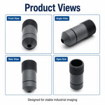 Obiettivo conico appuntito da 25 mm, interfaccia M12, obiettivo per visione artificiale industriale da 5 MP per sensori da 1/2 pollice, imaging a lunga distanza, 25mm Pointed Cone Lens