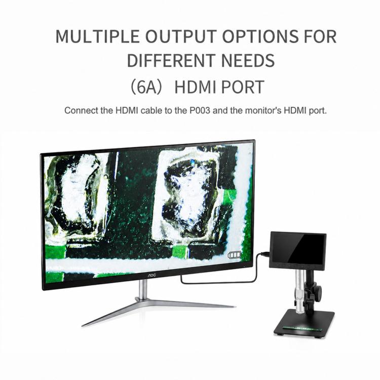 Microscopio digitale Supereyes P003 500X con display HD
