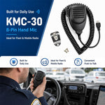 Microfono a spalla con altoparlante a 8 pin per KENWOOD TK8108 / TK7180, without Hook, with Hook
