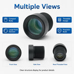 Teleobiettivo HD da 16 mm e 8 MP per sensori da 1/1,8 pollici, videosorveglianza, riconoscimento targhe e visione artificiale., 16mm Telephoto 8MP HD Lens