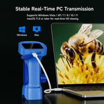 Microscopio digitale portatile per bambini con ingrandimento 1000x e display IPS da 2,4 pollici.