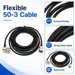 Cavo di prolunga per antenna autoradio UHF da 5 m con connettori SO239.