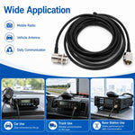Cavo di prolunga per antenna autoradio UHF da 5 m con connettori SO239.