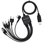 8 in 1 Multifunctional Walkie Talkie Programming Cable, 8 in 1