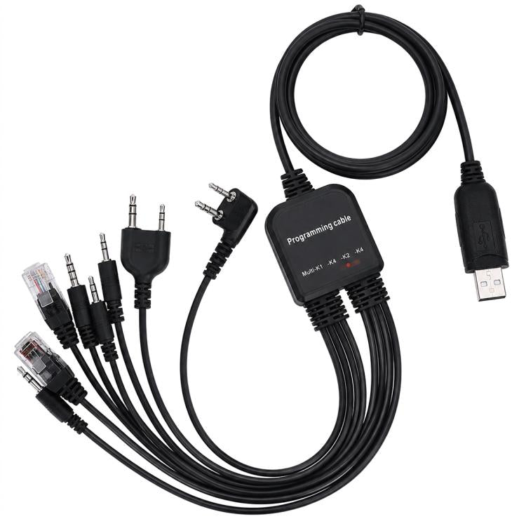 8 in 1 Multifunctional Walkie Talkie Programming Cable, 8 in 1