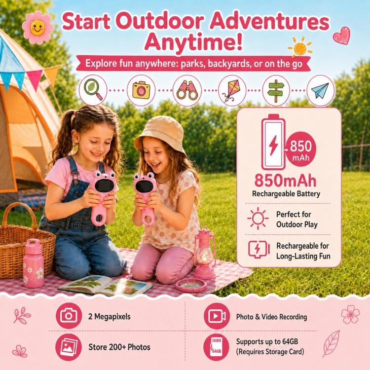 Microscopio digitale portatile 3 in 1 per bambini con lente d'ingrandimento.