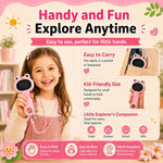 Microscopio digitale portatile 3 in 1 per bambini con lente d'ingrandimento.