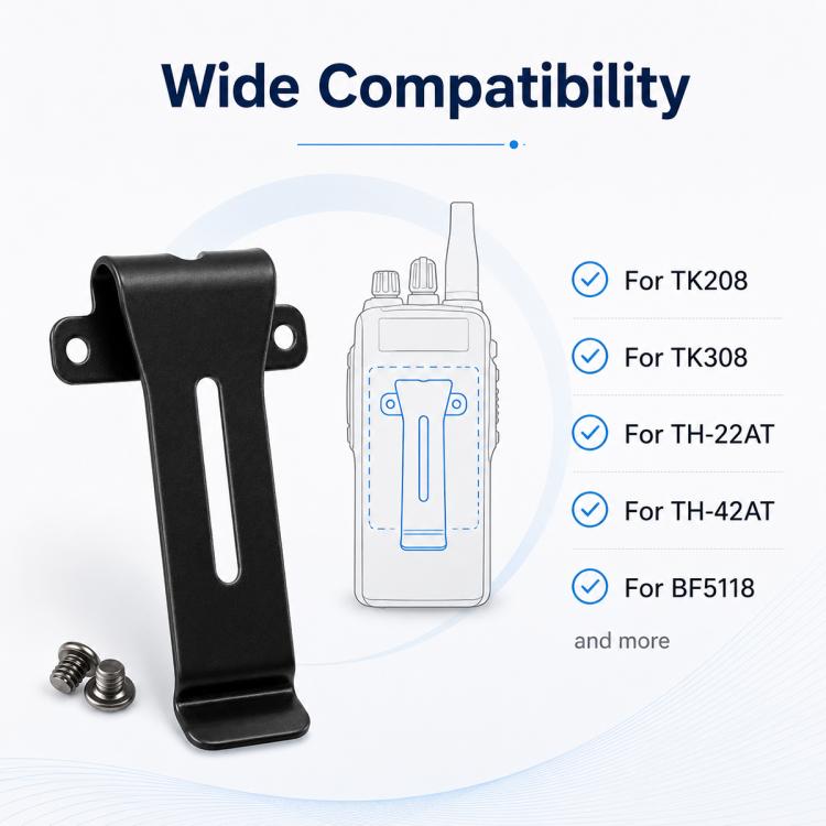 Walkie Talkie Back Clip Belt Clamp for Kenwood / Baofeng