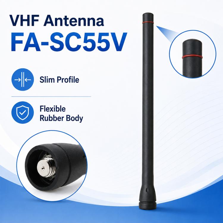 FA-SC55V Mini antenna VHF per walkie-talkie 136-174MHz per ICOM IC-F3G