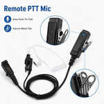 Auricolare walkie-talkie con tubo ad aria per Motorola XPR3300, For Motorola XPR3300