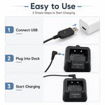 Cavo di ricarica USB step-up per walkie talkie Baofeng