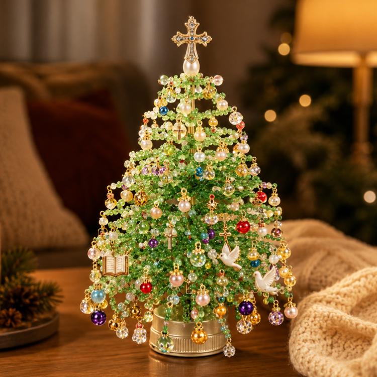 Kit fai da te per realizzare un albero di Natale con perline