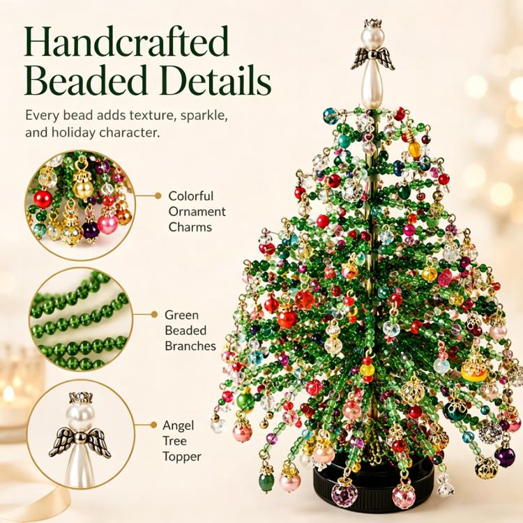Kit fai da te per realizzare un albero di Natale con perline