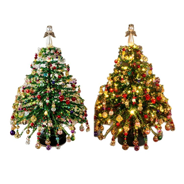 Kit fai da te per realizzare un albero di Natale con perline
