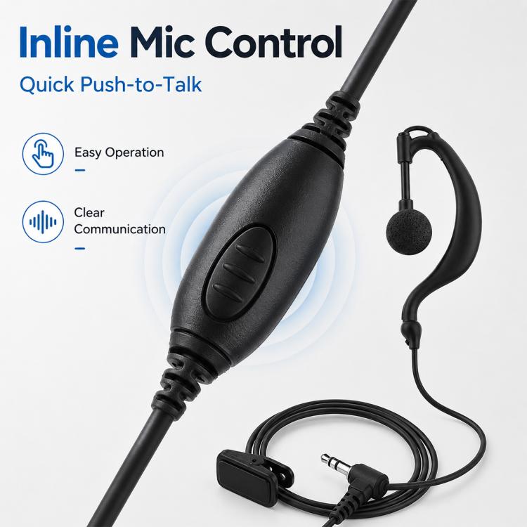 Microfono auricolare da 2,5 mm per walkie-talkie, 2.5mm