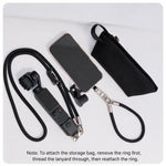 Cordino regolabile Xasurg per fotocamera, tracolla per DJI Osmo Pocket 4/3, Metal Buckle Cord + Strap + Buckle
