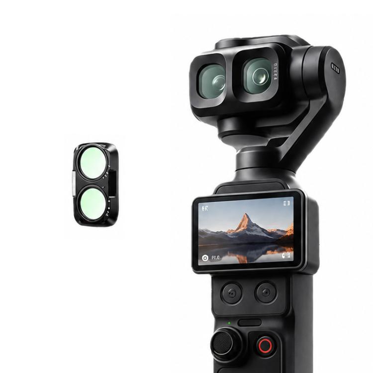 Filtro per obiettivo Xasurg per fotocamera DJI Osmo Pocket 4P, CPL, Black Mist 1/4, NIGHT, 3 in 1 CPL VND Black Mist, 3 in 1 CPL ND32 Black Mist, 4 in 1 CPL ND UV