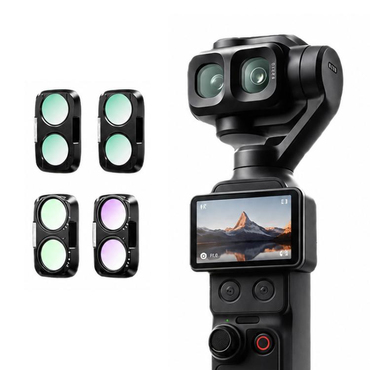 Filtro per obiettivo Xasurg per fotocamera DJI Osmo Pocket 4P, CPL, Black Mist 1/4, NIGHT, 3 in 1 CPL VND Black Mist, 3 in 1 CPL ND32 Black Mist, 4 in 1 CPL ND UV