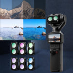 Filtro per obiettivo Xasurg per fotocamera DJI Osmo Pocket 4P, CPL, Black Mist 1/4, NIGHT, 3 in 1 CPL VND Black Mist, 3 in 1 CPL ND32 Black Mist, 4 in 1 CPL ND UV