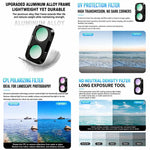 Filtro per obiettivo Xasurg per fotocamera DJI Osmo Pocket 4P, CPL, Black Mist 1/4, NIGHT, 3 in 1 CPL VND Black Mist, 3 in 1 CPL ND32 Black Mist, 4 in 1 CPL ND UV