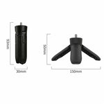Xasurg Mini treppiede portatile a scomparsa, gimbal tascabile, supporto da tavolo con vite da 1/4 di pollice